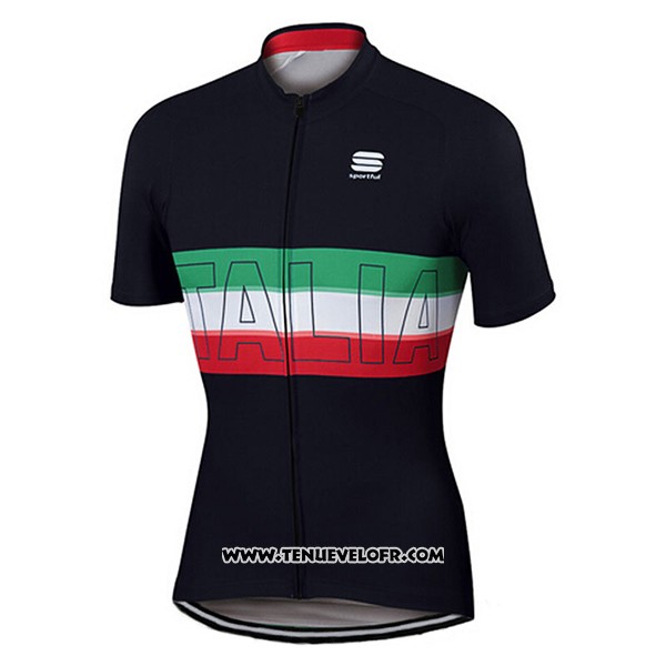 2017 Maillot Ciclismo Sportful Champion Italie Manches Courtes et Cuissard